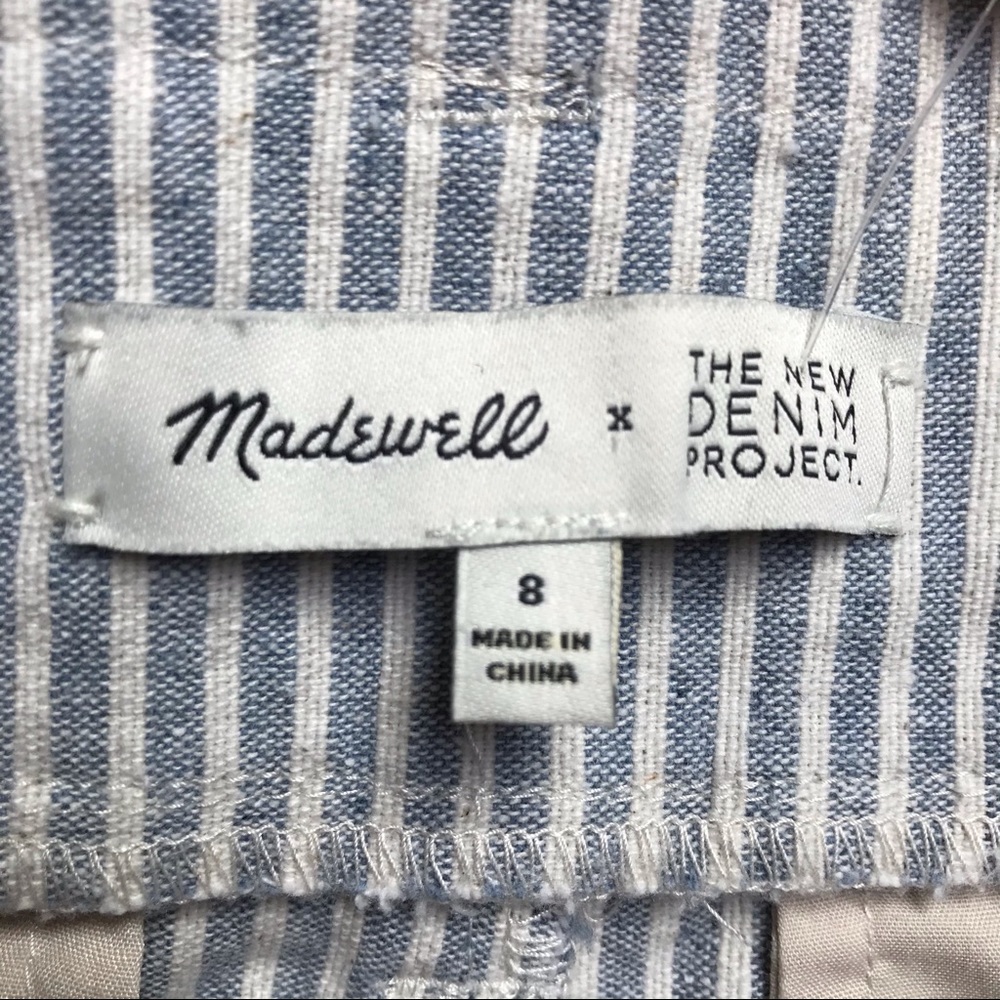 Madewell Denim Tie Waist Wide Leg Pants, NWT, 8 - Picture 8 of 13